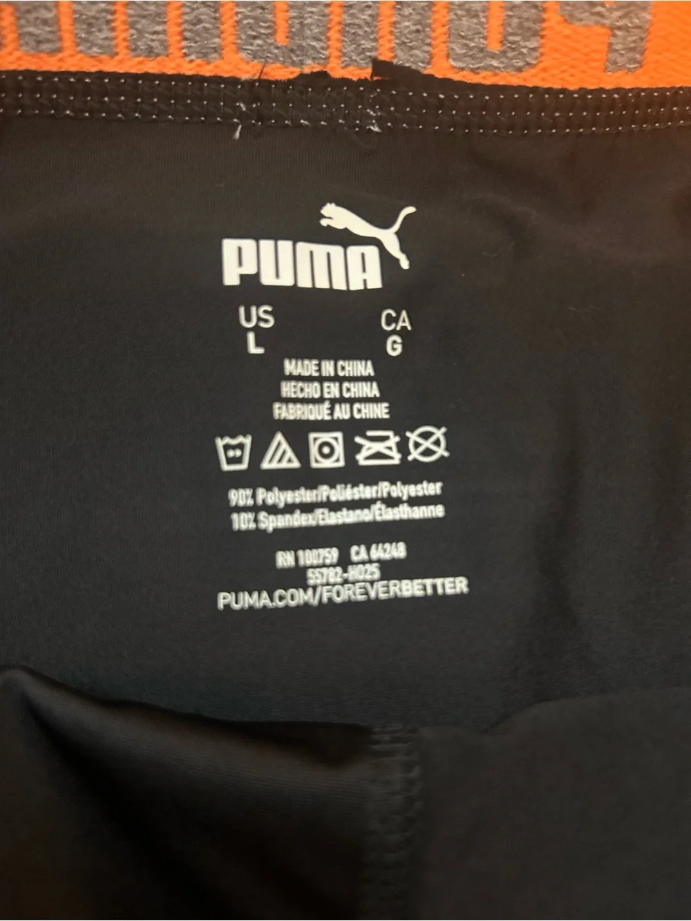 5Pk- Puma Men’s Black Boxer Briefs with Multicolor Logo Waistbands- new no tags
